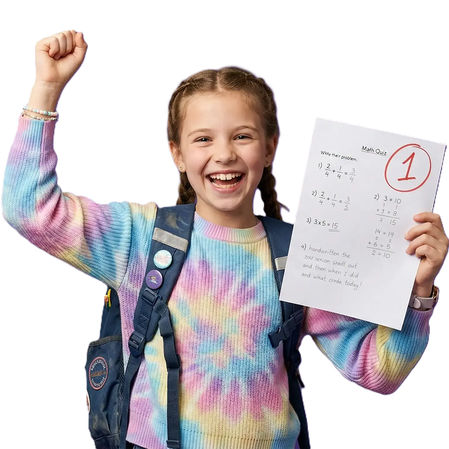 Studentka s jedničkou z matematiky
